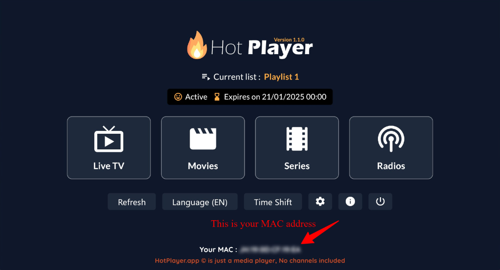 Locate Hot Player Roku Device MAC Address